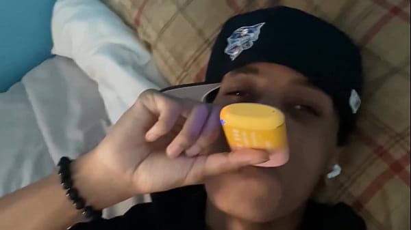 Big Booty Girl Wears a bonnet While she getting Backshots pt.3